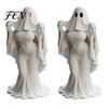 3D Printed Figurine Ghost Lady Ornament, Durable PLA Printing Halloween Figure, Smooth Surface Collectible Full of Mystery Collectible, for