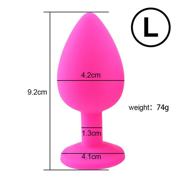 3 Sizes Anal Plug Sex Toys  Female Vibrator Adult Silicone Sex Prostate Back Yard Toy Anal Butt Plug Women Man Couple Gay Unisex