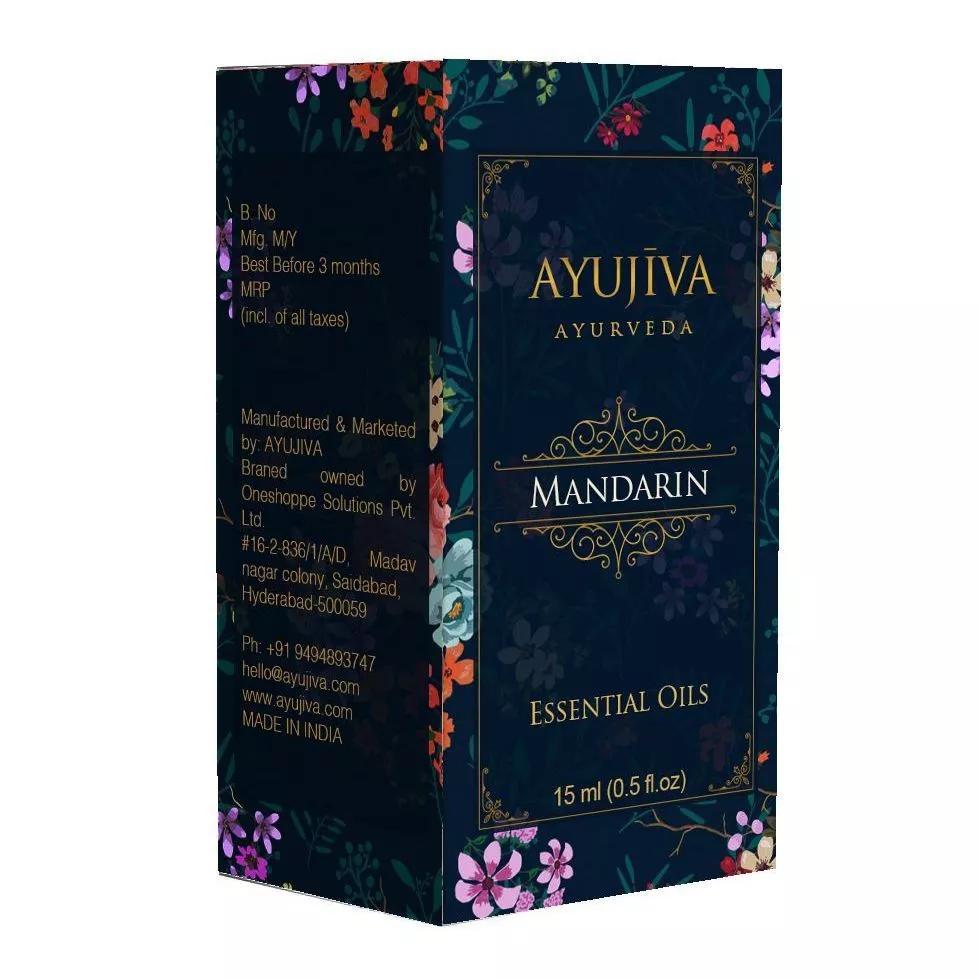 Essential Oil of Mandarin (15 Ml), Mandarin Essential Oil, Ayujiva Ayurveda