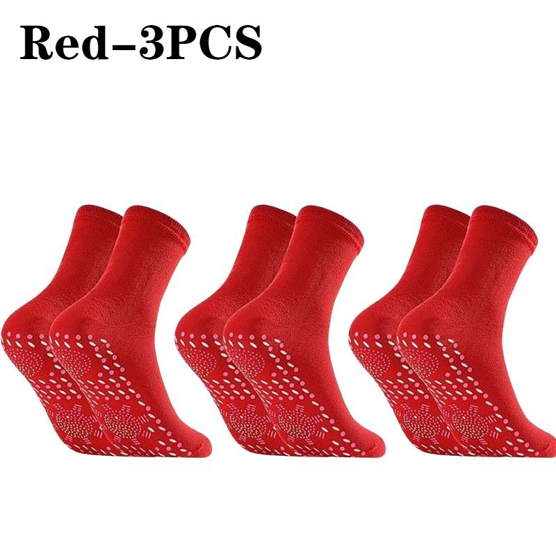 Self-Heating Socks Instant Warmth Unisex Foot Warmers Machine Washable for Cold WeatherOffice Skiing Portable Sock-Shaped Heater