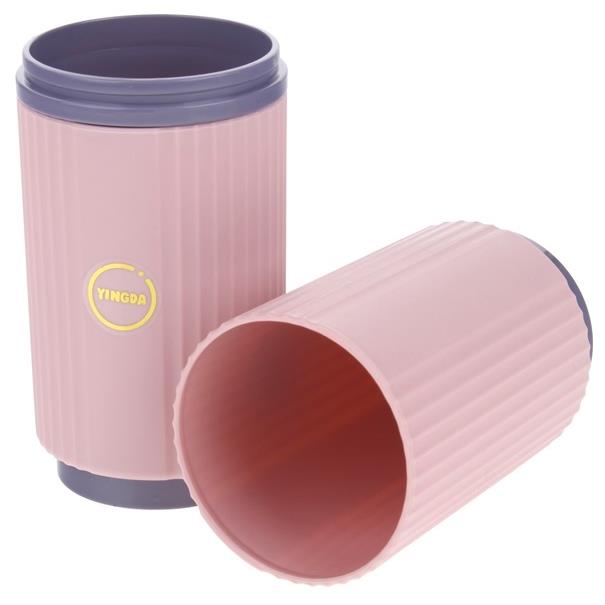 Travel Case Toothbrush and Toothpaste Container Protective Cup
