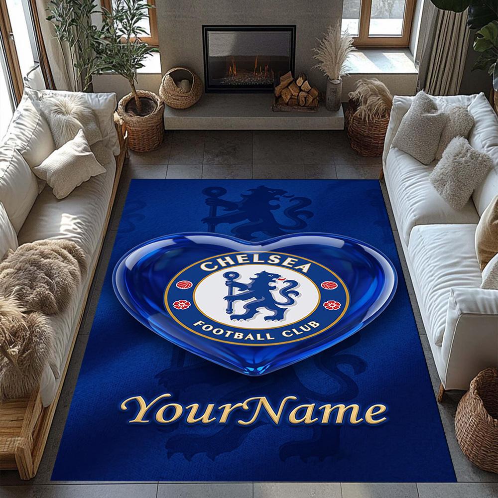 Chelsea Personalized Text Floor Mat Suitable for Study Room Living Rooms Bedrooms Foyer Antislip Carpet Decorate Offices Spiritual Gift