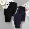 2024 Frühling/Sommer Übergröße Damen Baumwolle Leinen Slim Fit, Vielseitige Lockere Hose