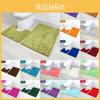 2 Piece Bath Mat Set Non Slip Toilet Pedestal Soft Foam  Shaggy Chenille Rug