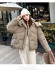 Women’s Short Hooded Windproof Thicken Warm Winter Bubble Jacket