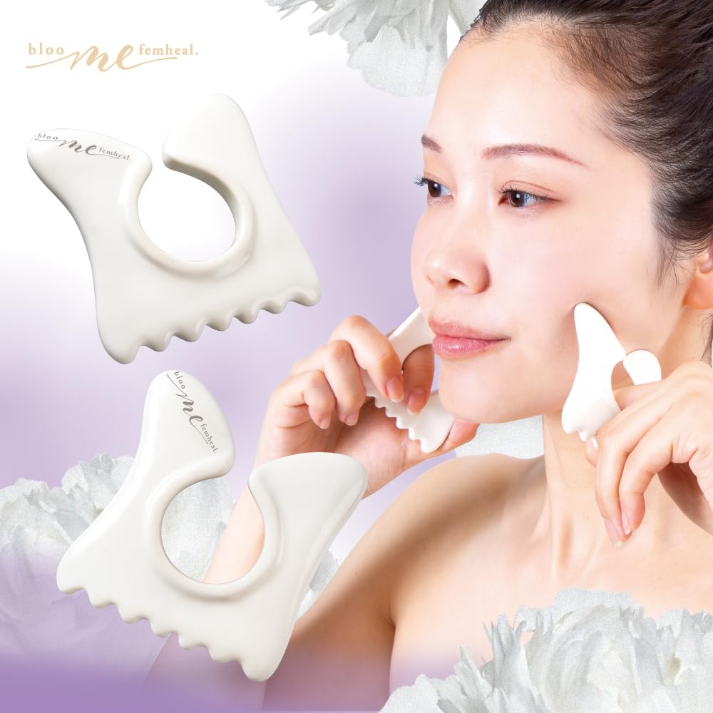 Alphax Kassa-Platte Massage Gesicht und Körper Bloom Me Keramik Energie Doppel