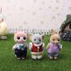 Simulation Wald Familie Puppen Wald Familie Miniaturen Mini Hase Bär Spielzeug Tier Hase Puppenhaus Spielzeug Puppenhaus Zubehör