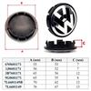 For VW Emblems 4pcs 55mm 56mm 65mm 70mm For Volkswagen VW MK5 Golf Passat Jetta Styling Car Wheel Center Caps Hubcap Cover 3B7601171 1J