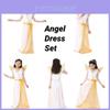 Princess Dress For Girls Elegant White Angel Costume For Children's Performances