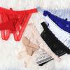 Sissy Lingerie For Men Sexy Seductive Thong Lace Open Crotch Panties Pouch Sheath Underwear Transparent Ultra-Thin Underpants