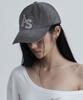 Aejeuyua Washed Logo Ball Cap Ash Grey
