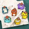 Anime Brooch Cartoon Figure Kawaii Pikachu Psyduck Bulbasaur Metal Badge Enamel Pin Jacket Jeans Lapel Pin Accessories