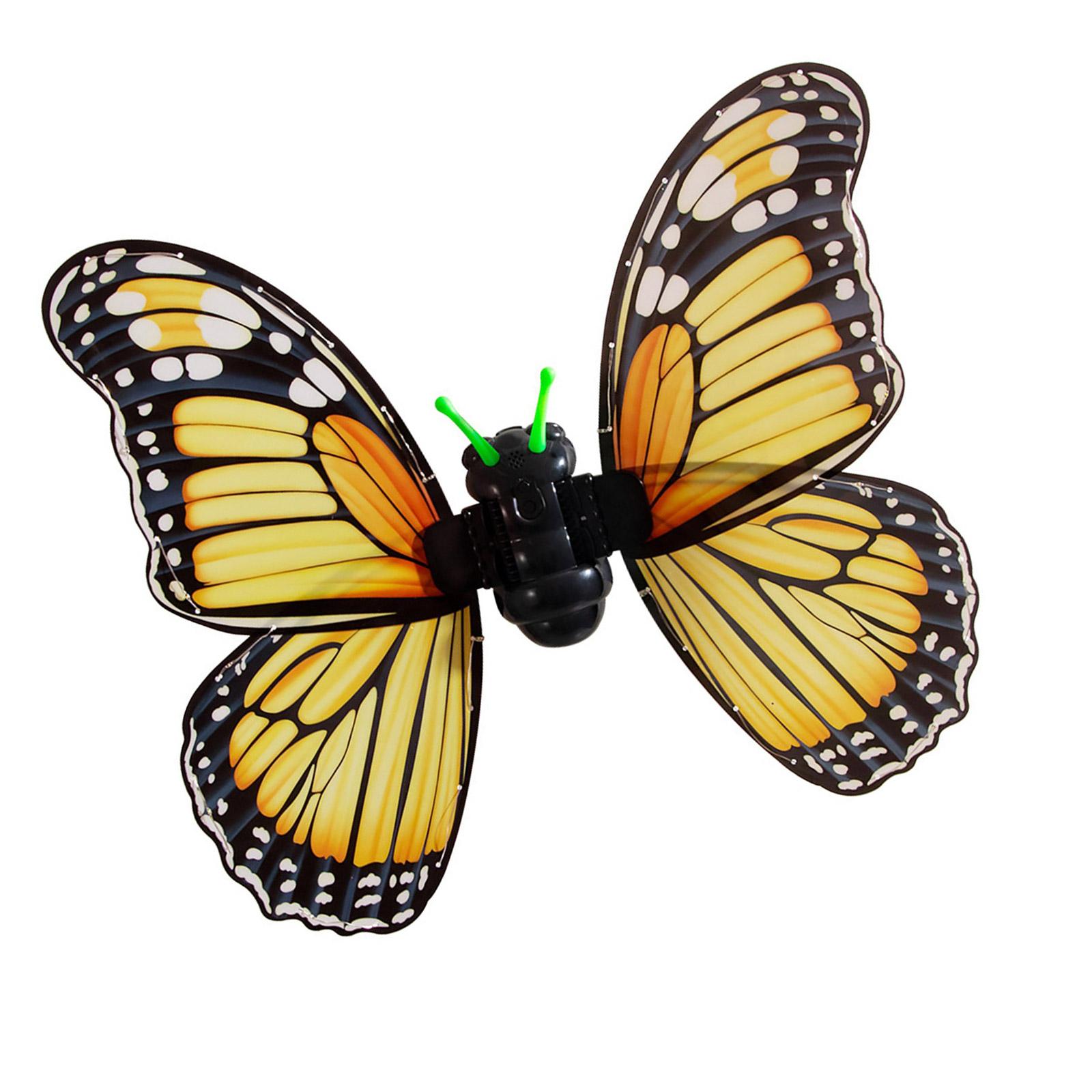 

Electric Fairys Wing Light Up Moving Butterfly Wing Princess Cosplay Dressing Up Costume for Halloween Christmas Party жёлтый