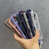 Luxury Matte Clear For Magsafe Hit Color Shockproof Bumper For iPhone 16 15 14 Plus 13 12 11 Pro Max Lanyard Strap Magnet Cover
