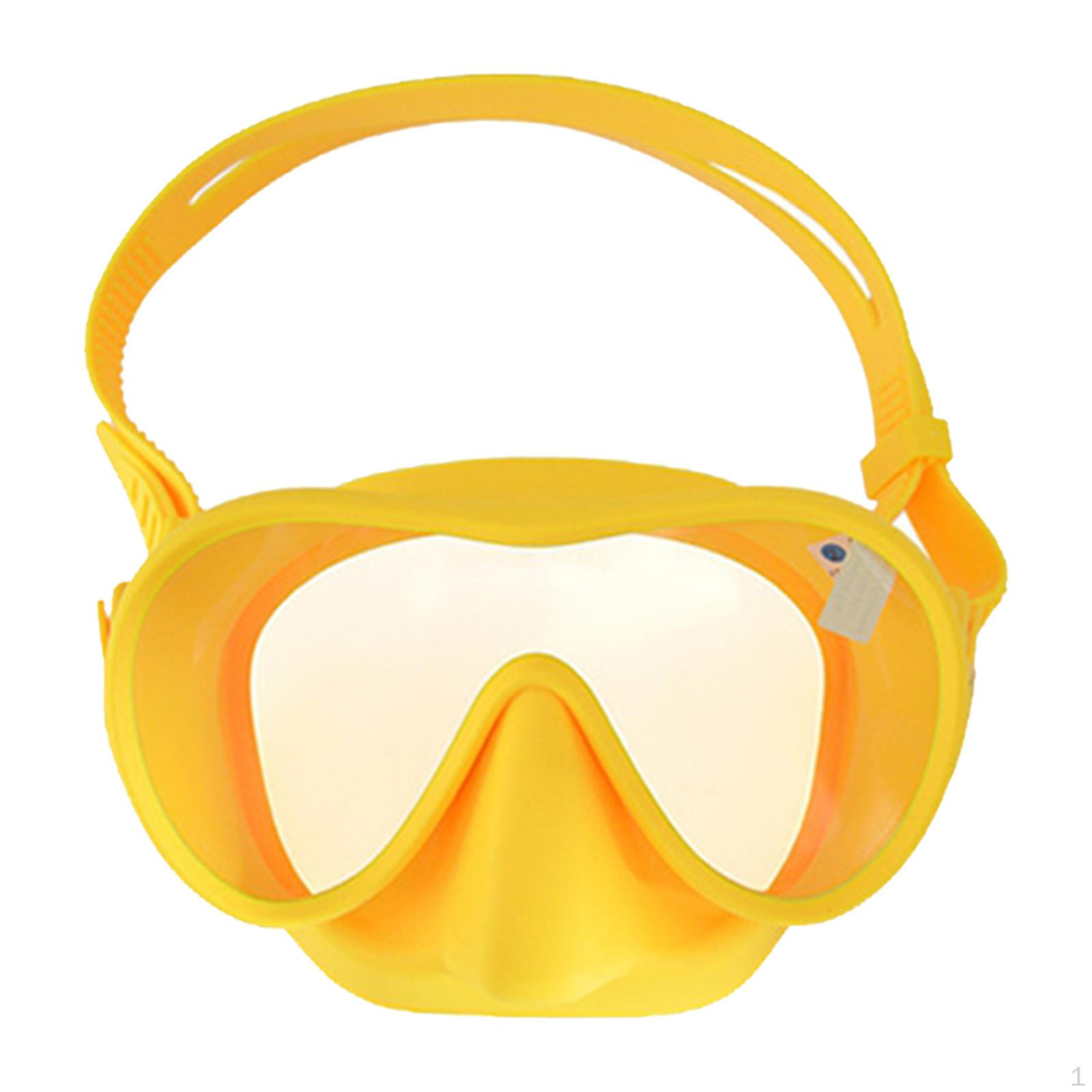 -Snorkeling Goggles Anti-Fog Waterproof Snorkel Diver Adjustable Swim Full Face Diving Mask for