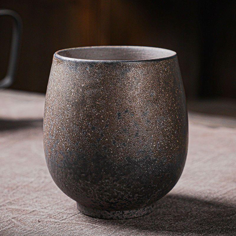 Handmade Japanese Ceramic Tea Cup - Retro Style Kung Fu Tasting Bowl