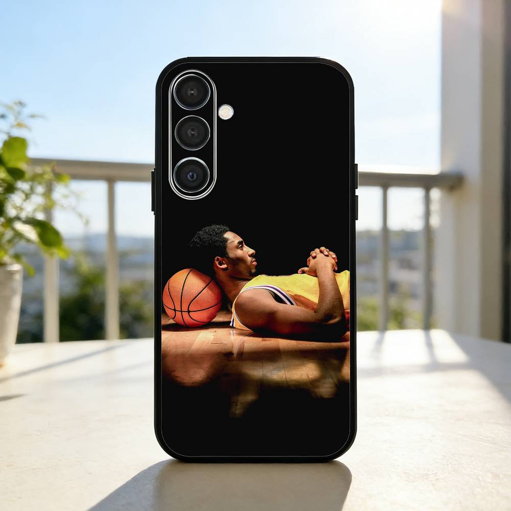 K-Kobe B-Bryant 24 Phone Case For Samsung A73,72,71,53,52,51,22,91,80, Soft Black Cover