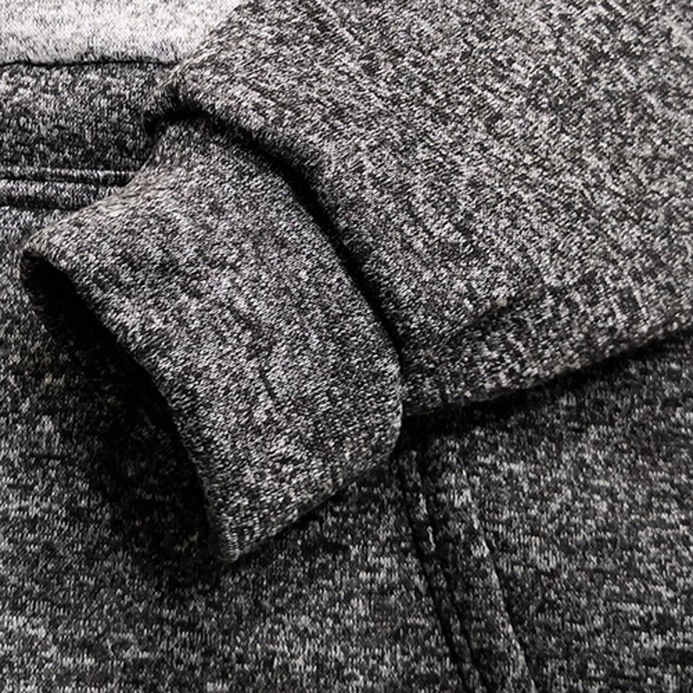 Mens  Winter Casual Long Sleeve Slim Pocket Fit Hoodies Blouse Top