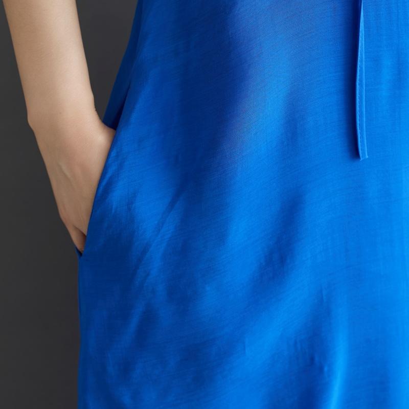 DIMANAF New 2025 Plus Size Summer Dress Women Solid Basic Vintage Casual Hooded Dress Loose Dress Maxi