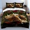 Horses, pine branches, berries. Bedding sets Duvet cover sets Duvet covers Pillowcases(1 * Duvet Cover 2 * Pillowcases without duvet insert)