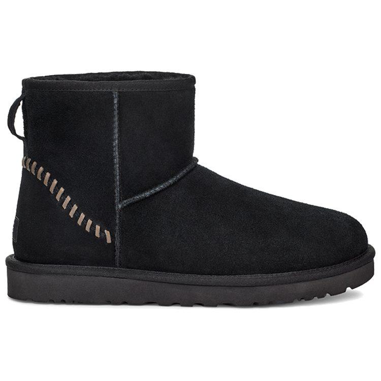 UGG Classic Mini Deco Suede Boot 'Black' 1115565-BLK