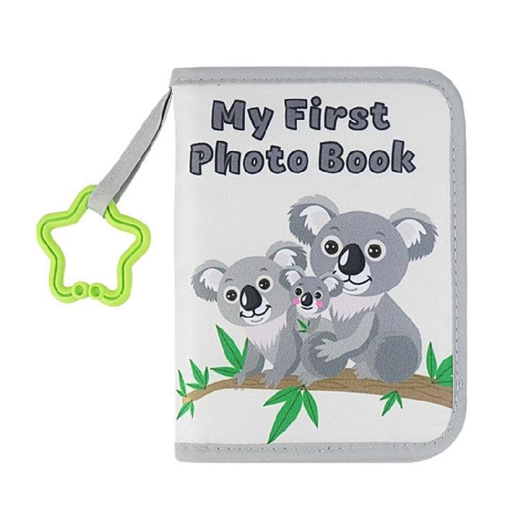 Eerste Jaar Baby Herinneringen Fotoalbum Zacht Stoffen Fotoboek voor het Vastleggen van Speciale Herinneringen met Spiegelende Babydouche Cadeau