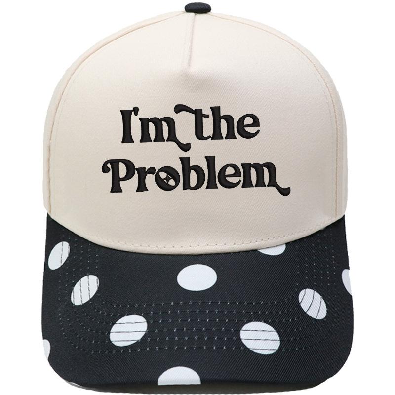 I'm the Problem Fun Embroidery Color Matching Truck Driver Hat Men's and Women's Casual Shade Baseball Cap