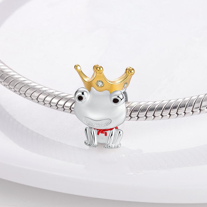Copper Fairy Tale Little Boy Fox Rose Flower Frog Prince Charm Fit Mula Bracelet Beads Women Jewelry Making