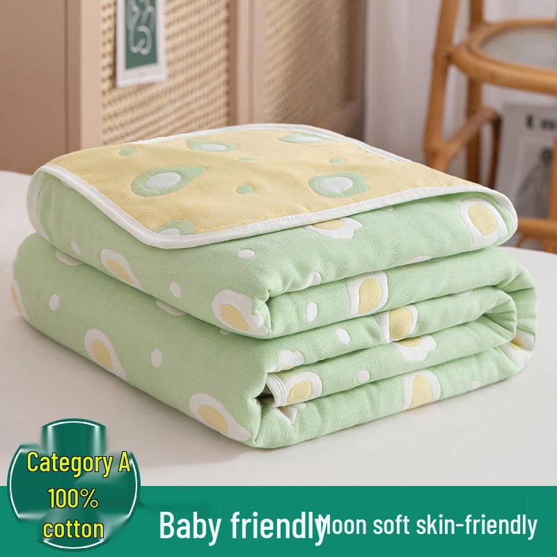 Six-Layer Pure Cotton Gauze Blanket for Summer – Baby Nap & Child's AC Cover, Gift
