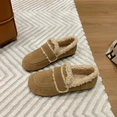 Women's Winter Shoes Luxury Hot Warm Casual Snow Loafers For Women Trends 2024 Comfortable Furry Flats Outdoor Trekking Shoes