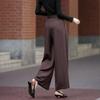 Demana Pleated Wide-Leg Casual Pants