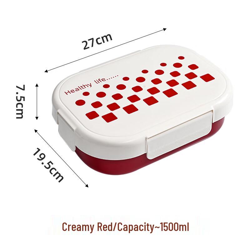 ZISIZ Double-Layer Divided Lunch Box