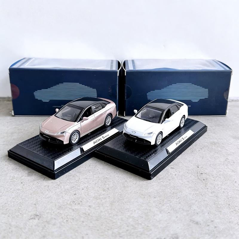 1:43 AION S Coupe Alloy Car Model Diecast Metal Electric New Energy Vehicle Car Model Simulation Miniature Scale Collection Gift