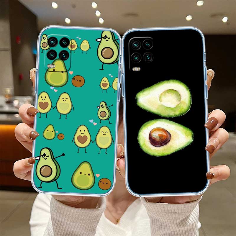 UP9 Avocado Fruits Transparent Phone Case for Samsung Galaxy A04 A04S A14 A23 A34 A54 M23 M33 M52 M53