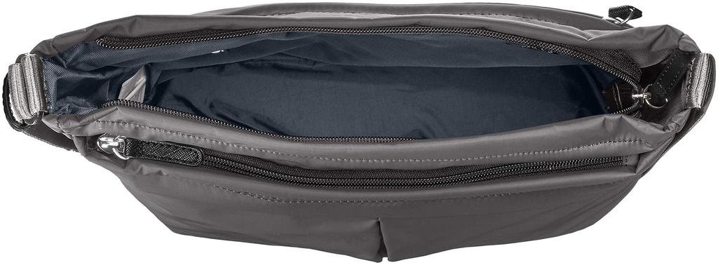 Nylon Taffeta Shoulder Bag Vertical Dark Gray [Isaac] Y62-01-03 Women's