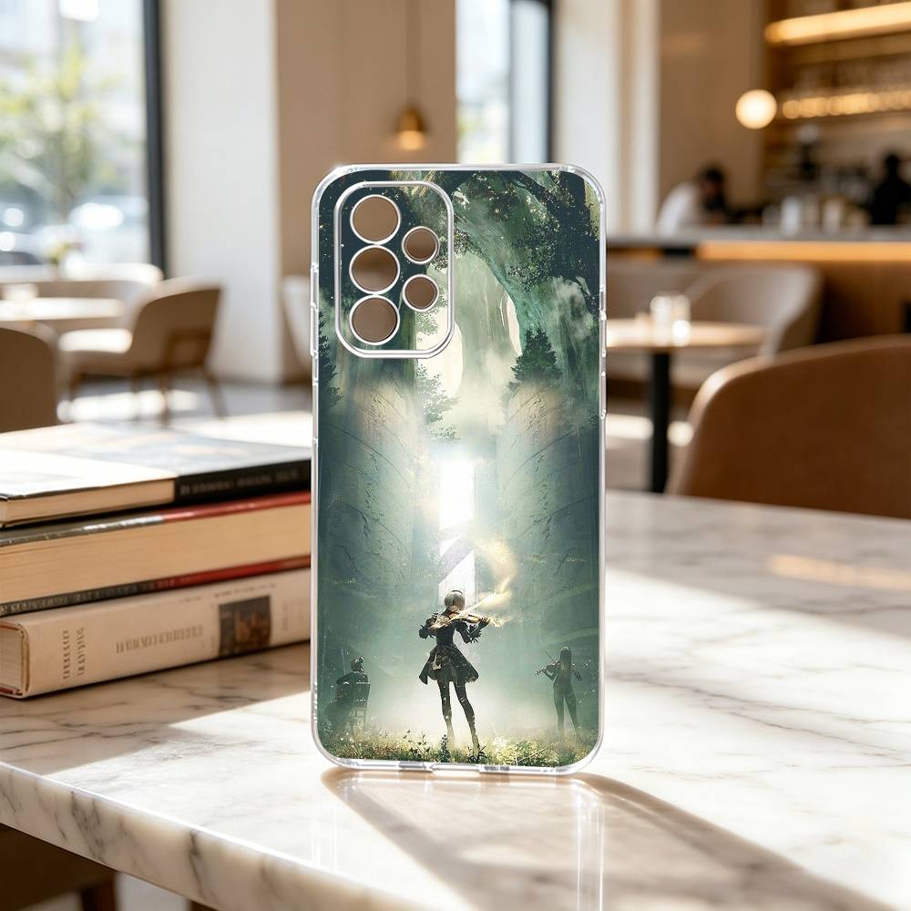 Automata YoRHa No.2 GAME 2B Phone Case For Samsung S25,S24,S21,S22,S23,S30,Ultra,S20,Plus,Fe Transparent Cover