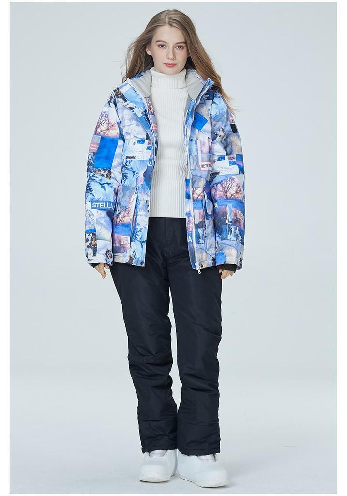Korean Style Winter Ski Suit: Warm, Thickened Set for Men & Women