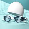 Plavecké brýle Cap Adult HD Anti-fog Plavecké brýle Set Vodotěsné silikonové plavecké brýle se špunty Anti-UV plavecké brýle Pro muže Ženy Móda