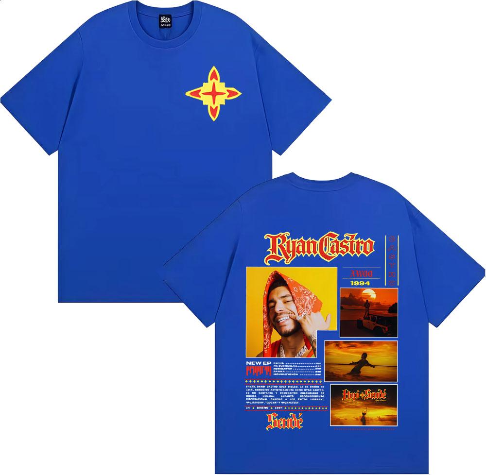 Rapper Ryan Castro Sende Album Tour 2026 Graphic New Hot Sale Tshirt Unisex Women Fashion Oversized Tshirts Short Sleeve T Shirts