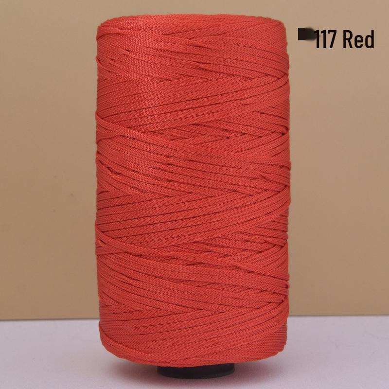 Hand-Woven Mercerized Cotton & Linen Ice Silk Yarn for DIY Crochet Bags, Hats, and Cushions