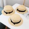 Parent-child Straw Hat Summer New Children's Sun Hat Girls Beach Hat Children's Sun Hat Flat Top Hat