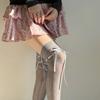 Brown Stockings Women'S Spring And Autumn Anti-Hook Bottoming Socks Summer Lace Retro Flower Jacquard Mesh Socks Beautiful Legs