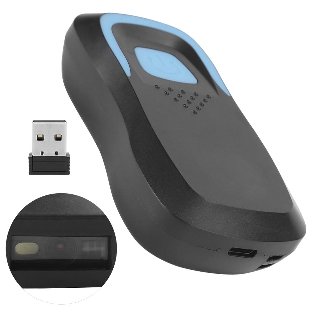 Bar Qr Screen   Scanner 2.4G Wireless MultiFunction Express IC Card   Reader Scanning Device(Black )