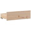 Solid Wood Bed Without Mattress with Headboard 90 X 190 Cm Pine