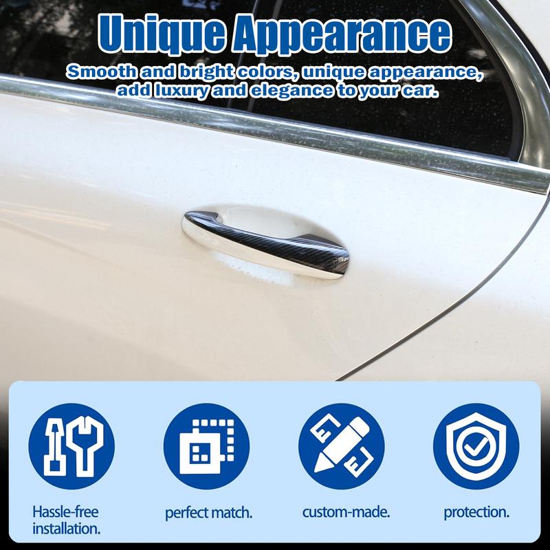 Car Door Handle Cover Trim For Mercedes Benz A B C E Class GLE GLS CLA GLC GLA X253 W213 W205 W247 W177 V177 A180 A200 A250 LHD