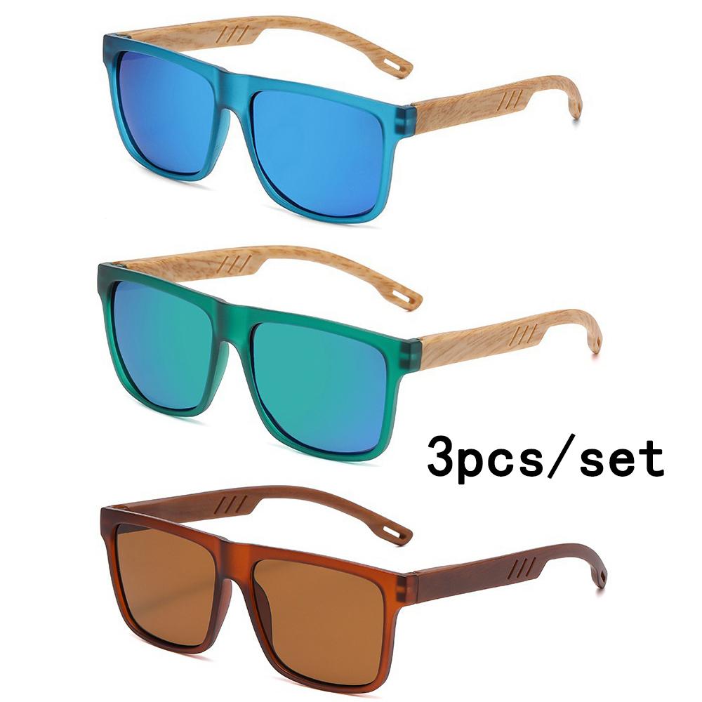 3Pcs/set New Square Sunglasses Women Men Rectangle Sun Glasses Female Oval Eyewear for Male Female Eyeglasses