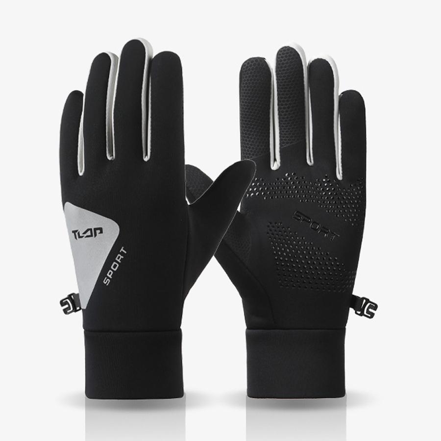 Women's Winter Velvet Warm Outdoor Running Anti Slip Touch Screen Windproof and Warm Mountaineering Rider Gloves for Men