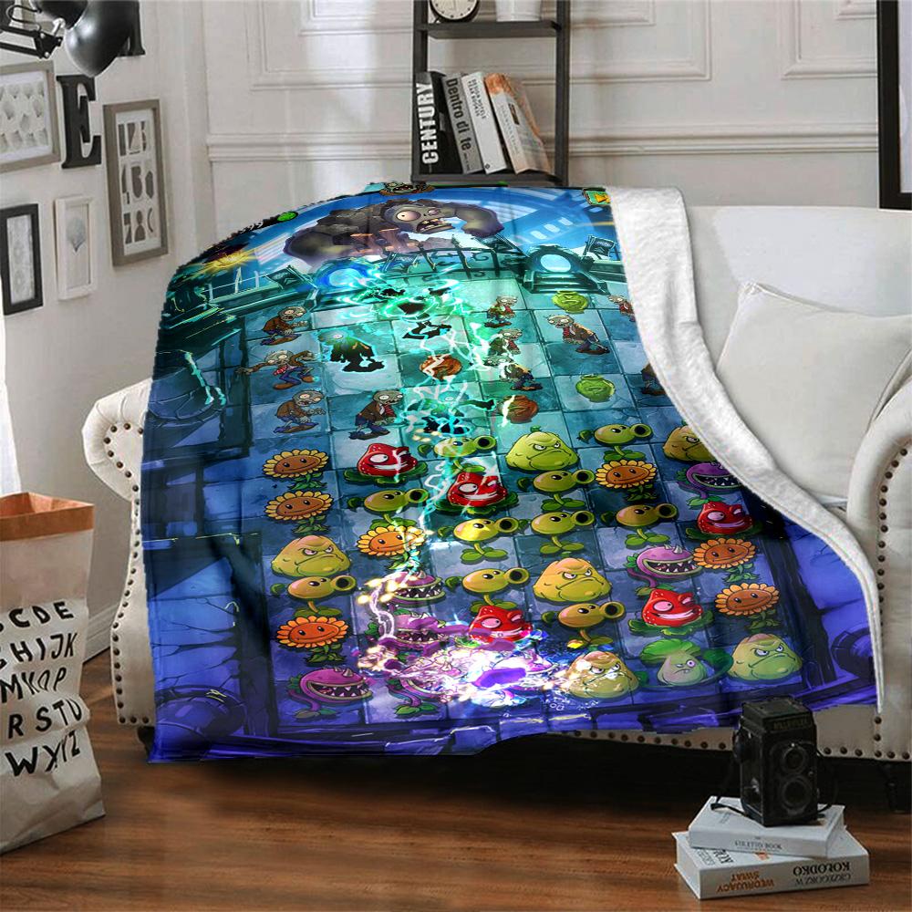 Plants Vs. Zombies Blanket Warmthful Decor Suitable for Livingroom Sofa Office Chair for All Occasions Warmthful Decor Birthday Christmas Gift Blanket