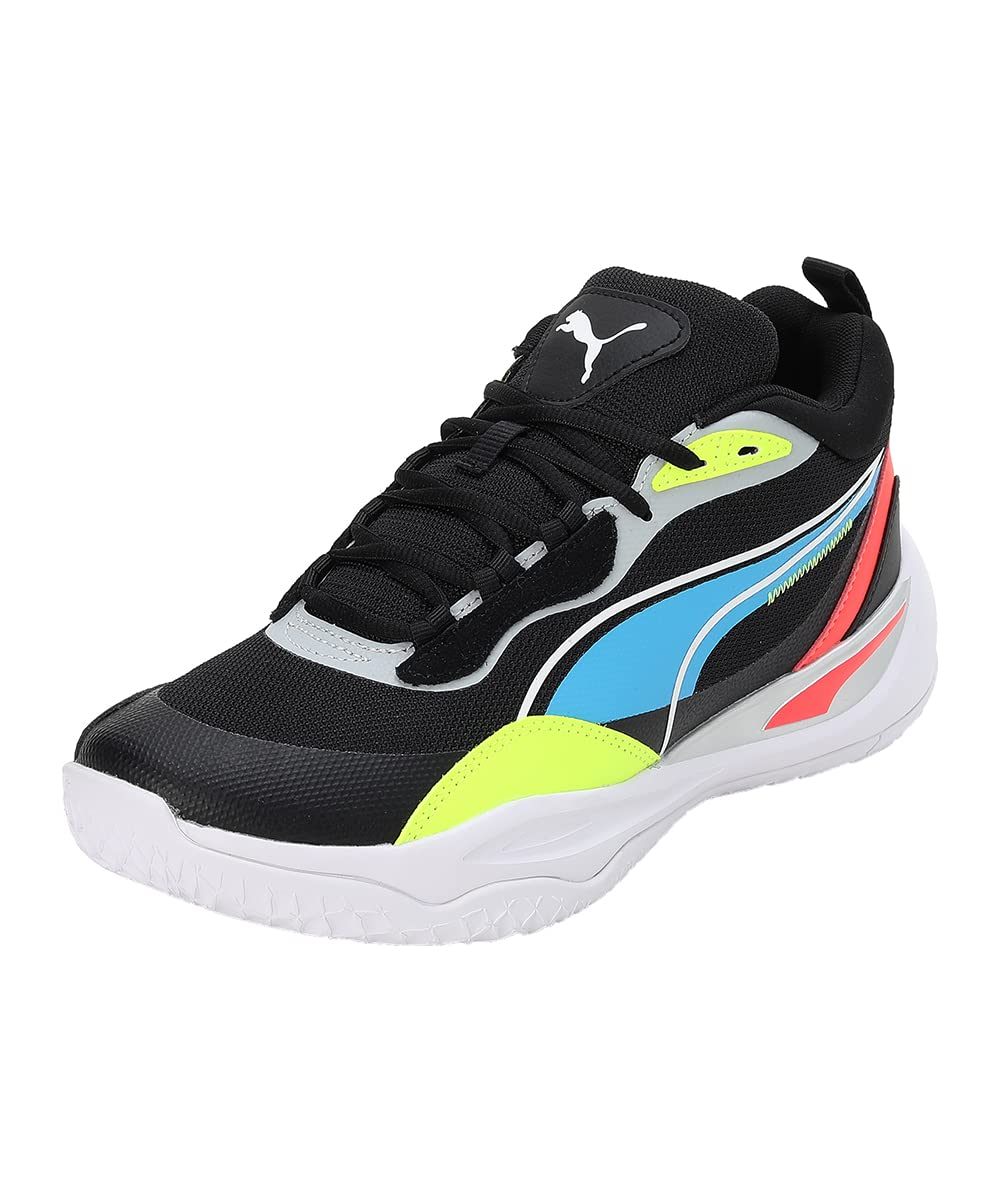 

Баскетбольные кроссовки Playmaker Pro 377572 22 Цвет Jet Squeeze см [PUMA] Осень/Зима Черный/Лайм 26.5