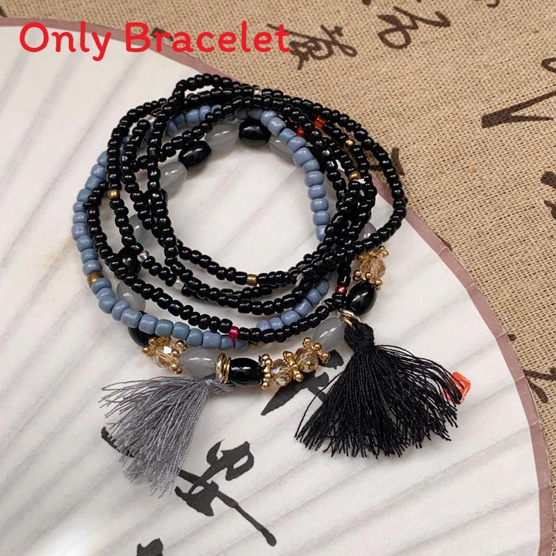 

Bohemian Water Crystal Layered Charm Bracelets Fashion Gift For Women Summer 2024